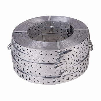 Монтажная перфорированная лента 20*0,7 25 м (прямая) Rexant 07-7107-4