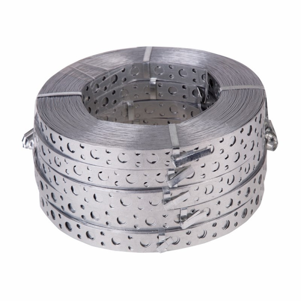 Монтажная перфорированная лента 20*0,7 25 м (прямая) Rexant 07-7107-4