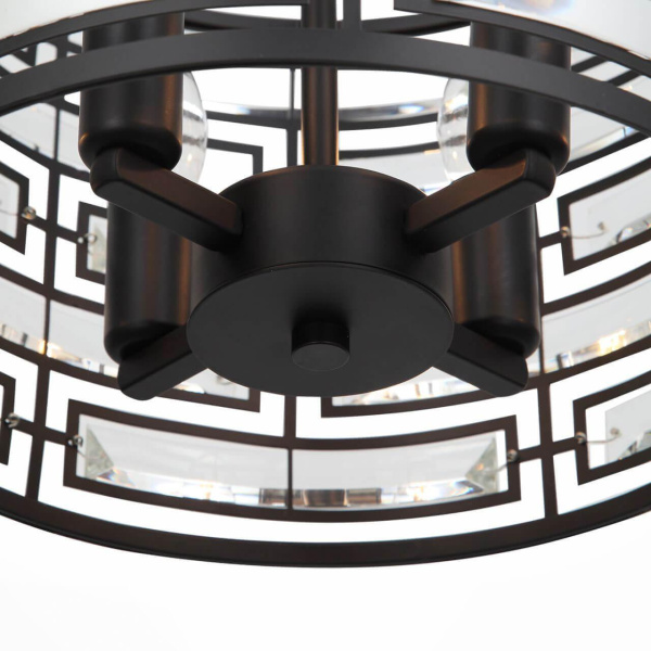 ST LUCE SL665.403.04 Люстра подвесная  Черный/Черный, Прозрачный E14 4*40W Купить ST LUCE SL665.403.04 Люстра подвесная  Черный/Черный, Прозрачный E14 4*40W