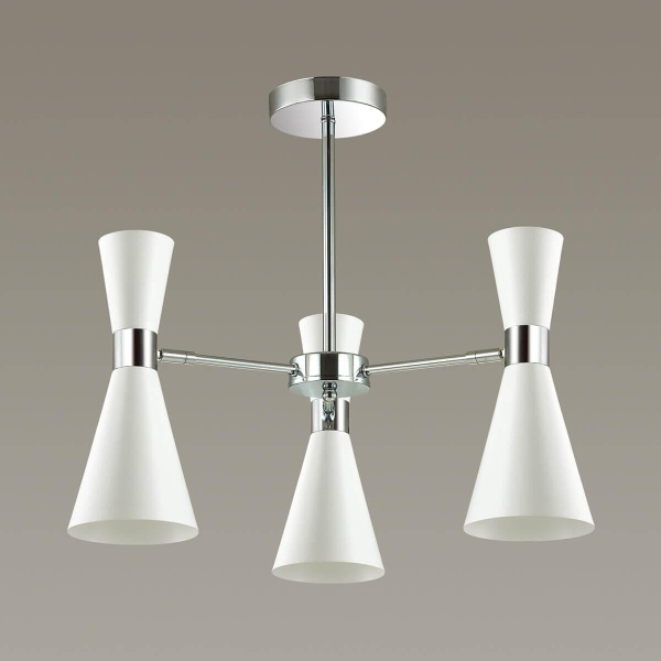 Купить Lumion 3661/3C LN18 000 хром/матовый белый Люстра потолочная E14 3*60W 220V QUINN