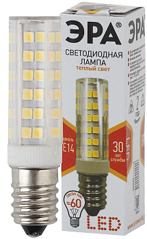 ЭРА LED T25-7W-CORN-827-E14 (диод, капсула, 7Вт, тепл, E14)