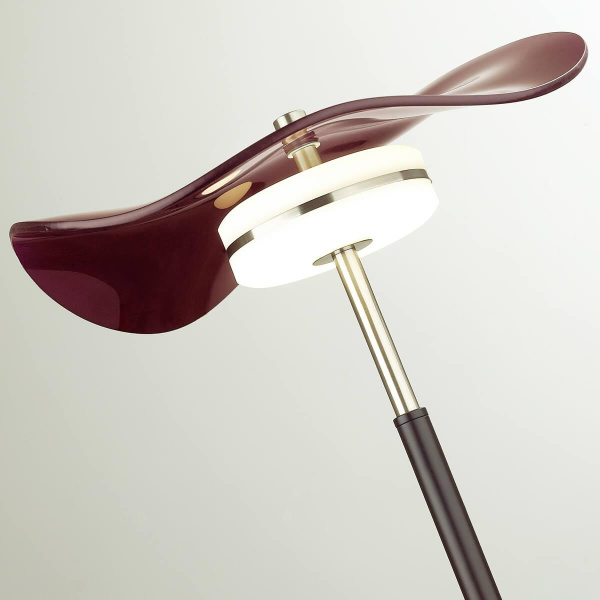 Купить Odeon Light 4857/10TL L-VISION ODL_EX21 никель/бордовый/стекло Настольная лампа LED 1*13W 4000K FLUENT