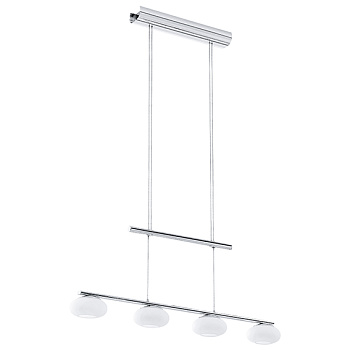 Eglo 96528 Светодиодный подвес ALEANDRO 1 с регулятором высоты и диммиром, 4х4,5W (LED), L800, H860-1550, сталь, хром