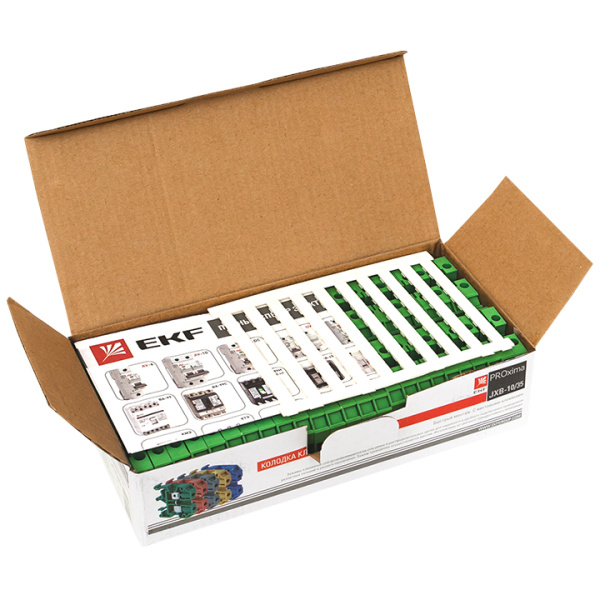 Купить EKF PROxima Колодка клеммная JXB-10/35 зеленая