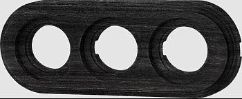 BIRONI Лизетта Бук Угольно-черный Рамка 3-ая (накладной монтаж) BF1-630-119