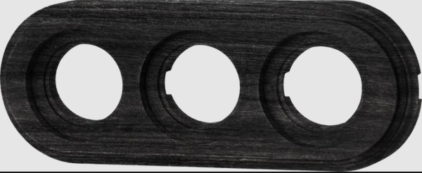 BIRONI Лизетта Бук Угольно-черный Рамка 3-ая (накладной монтаж) BF1-630-119