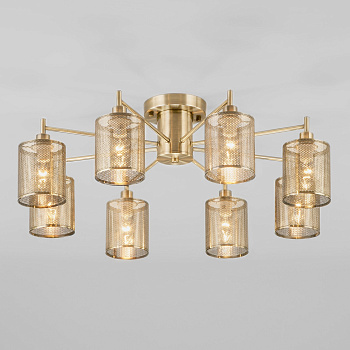 Eurosvet Потолочная люстра в стиле лофт 70109/8 античная бронза a045038