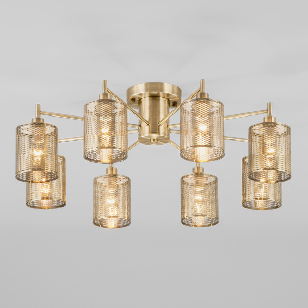 Eurosvet Потолочная люстра в стиле лофт 70109/8 античная бронза a045038