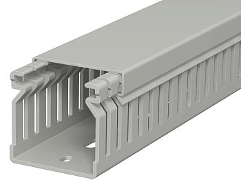 OBO Bettermann Кабель-канал перфорированный распределительный LK4 40x40x2000 мм (перфокороб) ПВХ, серый RAL7030 6178012