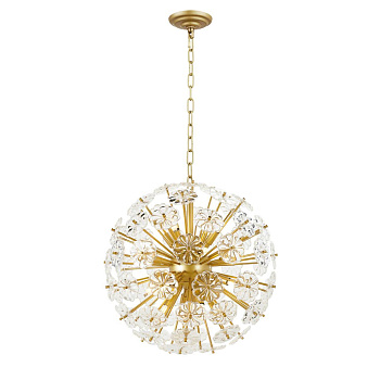 Favourite 2620-16P подвесная люстра Каркас золотого цвета, декоративные элементы из прозрачного стекла