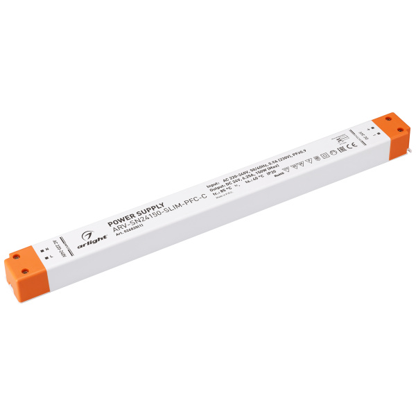 Arlight Блок питания ARV-SN24150-SLIM-PFC-C (24V, 6.25A, 150W) (IP20 Пластик, 3 года) 026820(1)