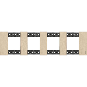 BT Living now Золото Рамка немецкий стандарт 4 поста (2+2+2+2 мод) KA4802M4ZW