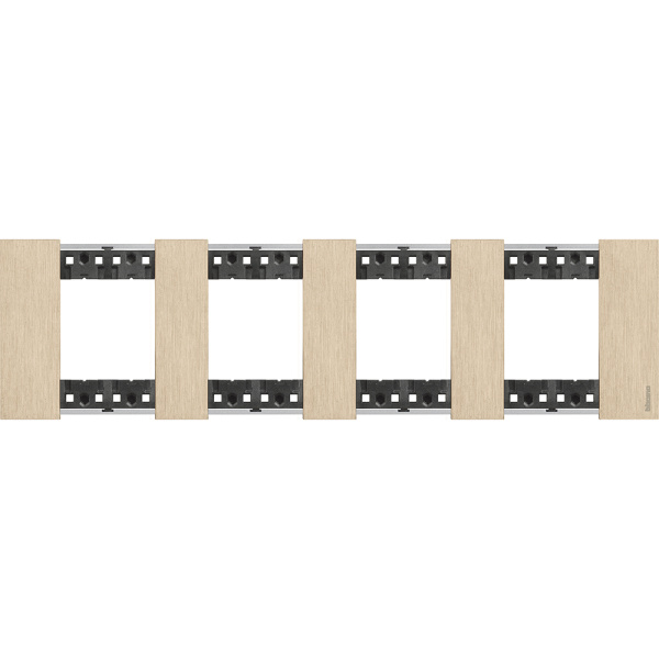 BT Living now Золото Рамка немецкий стандарт 4 поста (2+2+2+2 мод) KA4802M4ZW