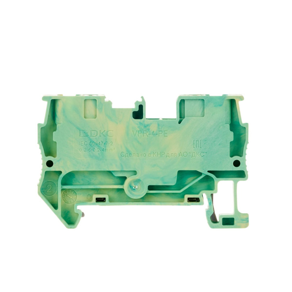 Купить DKC Nuputuk Клемма заземления, зажим push-in, 2 точки подключения, 4 кв.мм