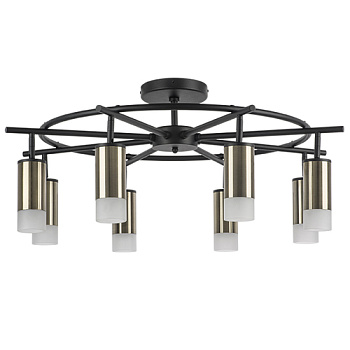 Lightstar LR7183181 Люстра RULLO 8х50W GU10 ЧЕРНЫЙ/БРОНЗА (571718+214431-8+202431-8), шт