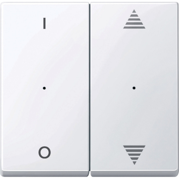 SE Merten KNX\EIB SM Актив Бел Клавиша для модуля 2-кнопочного выключателя, с символами ВВ/ВН,1/0 MTN619525