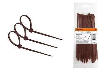 TDM Хомут нейлоновый 2.5х150мм (венге) (25 штук) серия "ЭКО" SQ0515-0376