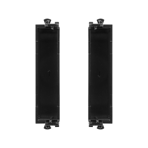 Купить DKC Комплект модульных заглушек "Avanti", "Черный квадрат", 0,5 модуля 2штуки