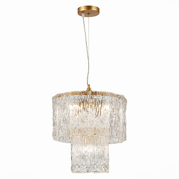 Evoluce SLE283203-05 Люстра подвесная Золотистый/Прозрачный E27 5*40W