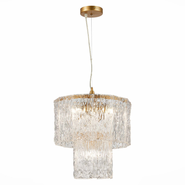 Evoluce SLE283203-05 Люстра подвесная Золотистый/Прозрачный E27 5*40W