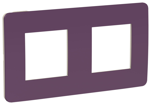 Купить SE Unica Studio Лиловая/Бежевая Рамка 2-ная NU280415