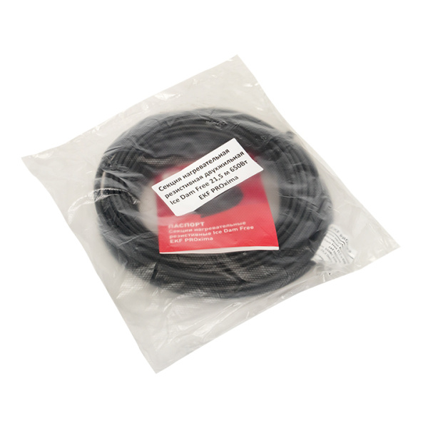 Купить EKF PROxima Секция нагревательная резистивная двухжильная Ice Dam Free 21,5 м 650 Вт,