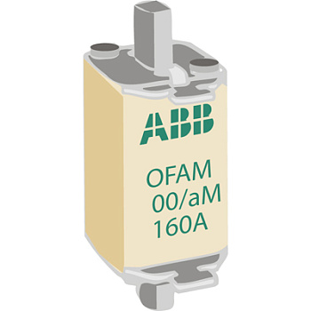 ABB OFAA00AM125 Предохранитель 125А тип аМ размер00, до 690В 1SCA022701R1930