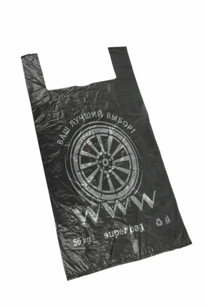 Пакет майка ПНД 43+18*69, 40мкм "WWW" (100шт./уп) Rexant 61-0208