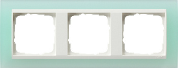 Gira Event Opaque Салатовый/Бел.глянц. Рамка 3-ая 0213395