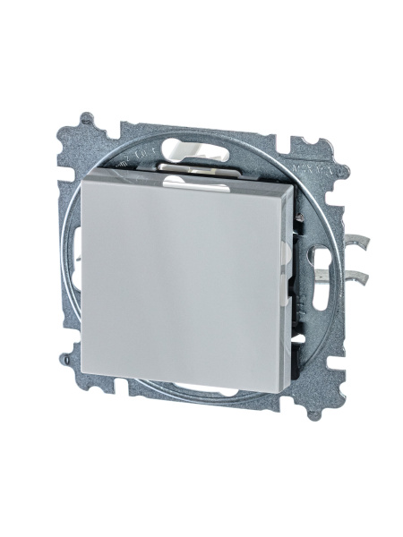 ABB EPJ Levit серый / белый Переключатель 1-клавишный 2CHH590645A6016