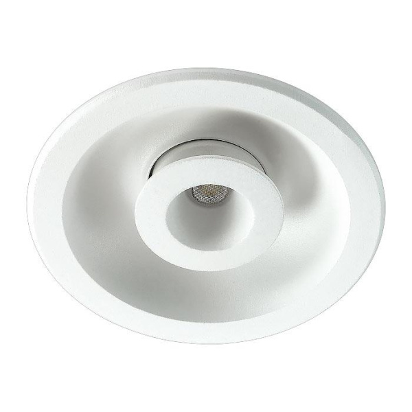 Novotech 357351 NT17 298 белый Встраиваемый светодиодный светильник 5W+25LED 5W 85-265V GESSO