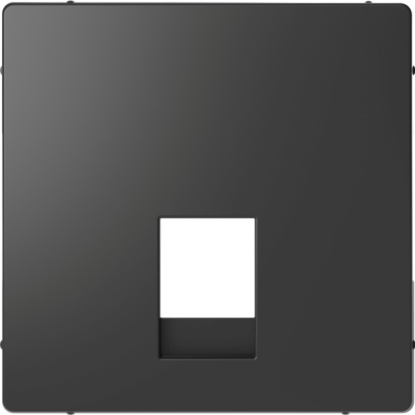 SE Merten D-Life Антрацит Накладка центральная для розетки 2-ной RJ11/RJ12 MTN4215-6034