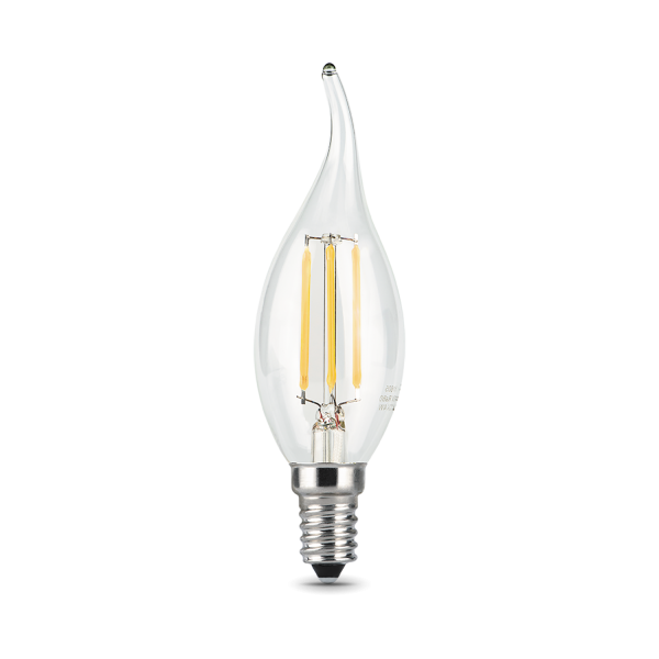 Купить Gauss Лампа Filament Свеча на ветру 5W 420lm 2700К Е14 LED 104801105
