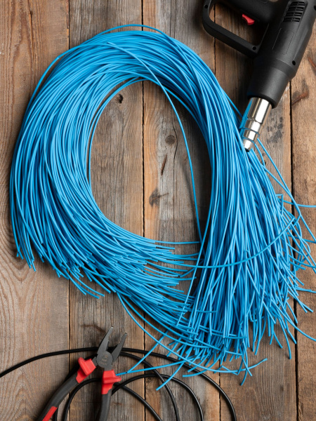 Купить EKF PROxima Термоусаживаемая трубка ТУТ нг 4/2 синяя в отрезках по 1м