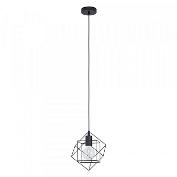 Eglo 43358 Подвес STRAITON, 1X60W(E27), сталь, черный