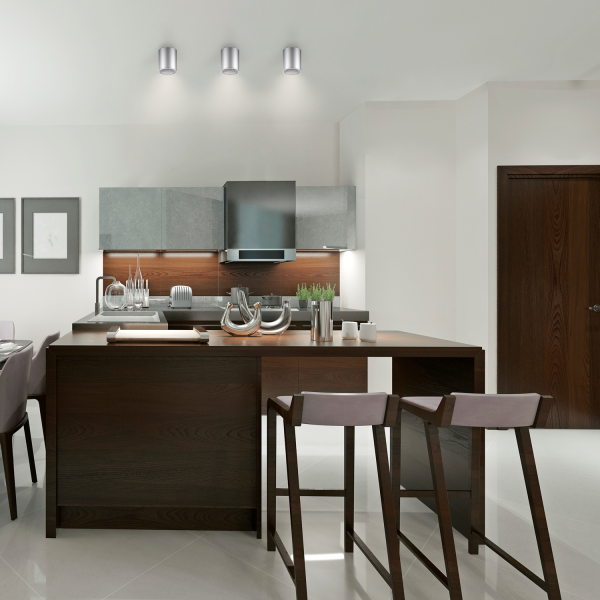 Купить Gauss Светильник Overhead накл цил 12W 920lm 4100K 170-240V IP20 79*100мм хром сатин LED HD004