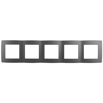 ЭРА 12-5005-12 Графит Рамка на 5 постов, 12