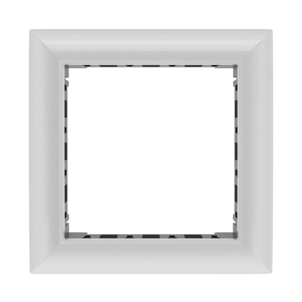 Купить DKC Рамка-суппорт "Avanti" для "In-liner Front", серебристый металлик, 2модуля