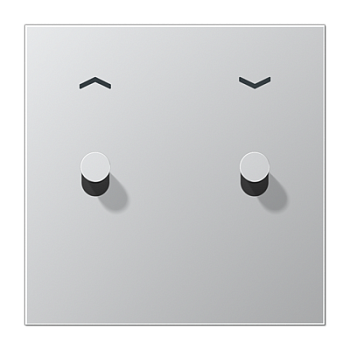 JUNG LS1912 Алюминий Центральная плата с символом «стрелки», 1 пост, 2 тумблера,конус; метал. исполнение AL12-5PK0