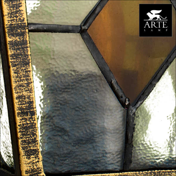 Купить Arte Lamp Berlin Коричневый/Белый Светильник уличный наземный 1x75W E27 A1014FN-1BN