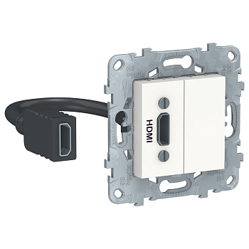 SE Unica New Бел Розетка HDMI NU543018