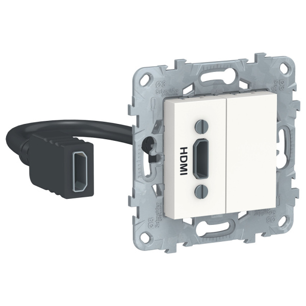 SE Unica New Бел Розетка HDMI NU543018