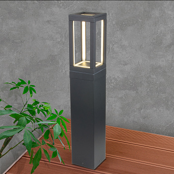 Elektrostandard 1529 TECHNO LED / Светильник садово-парковый серый a051860