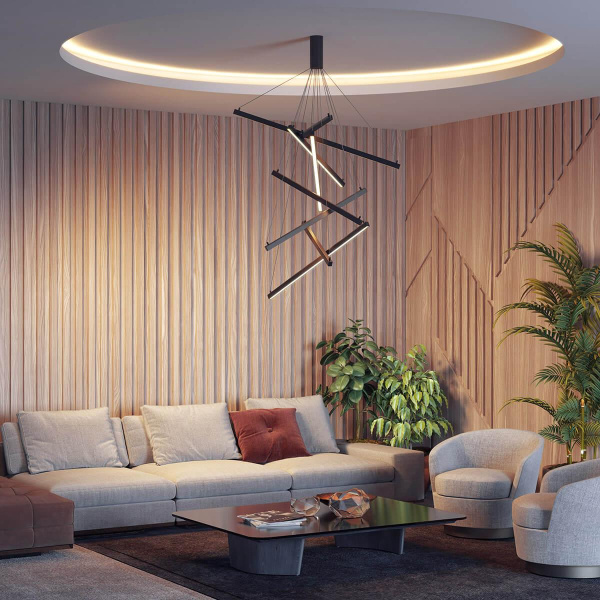 Купить Odeon Light 3860/96B ODL20 32 черный/металл Подвесной светильник LED 3000K 96W 220V COMETA