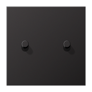 JUNG LS1912 Dark Центральная плата, 1 пост, 2 тумблера,цилиндр; метал. исполнение AL12-5DR01