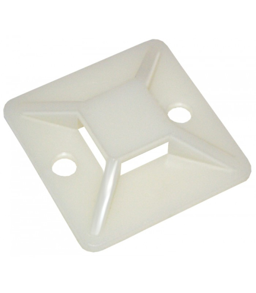 Купить IEK Площадка самоклеящаяся 25х25 белая под хомуты (20шт)