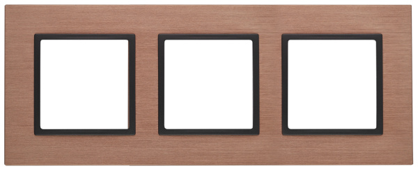 ЭРА 14-5203-14 Elegance Медь/антрацит Металл Рамка 3-ая
