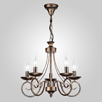 Eurosvet Люстра 22404/5 черный с золотом 00000062450