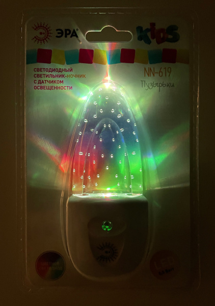 ЭРА NN-619-LS-W Белый ночник