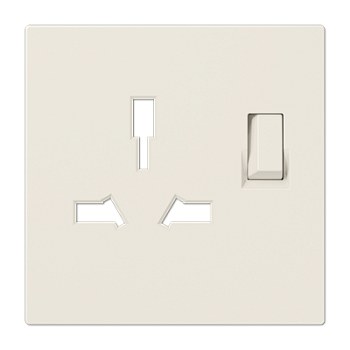 JUNG Накладка на розетку британского стандарта 4171GISWEINS слоновая кость LS990 LS4171GISWPL